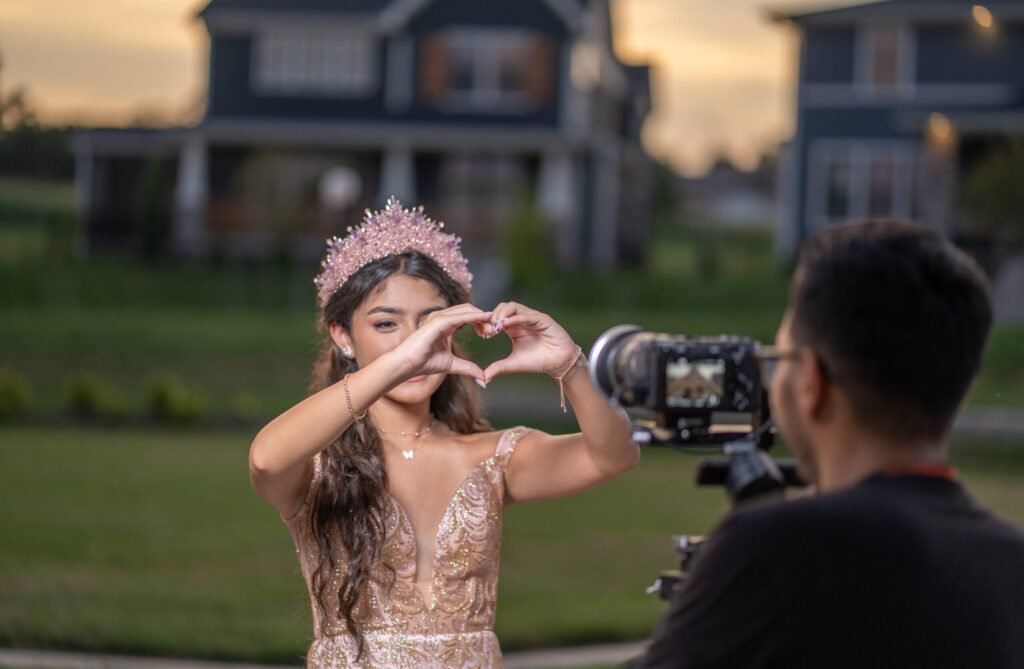 Kansas City photographer capturing quinceanera photo and video